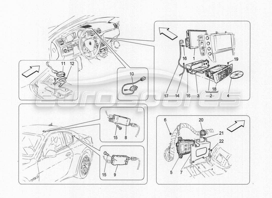 maserati granturismo special edition it system parts diagram
