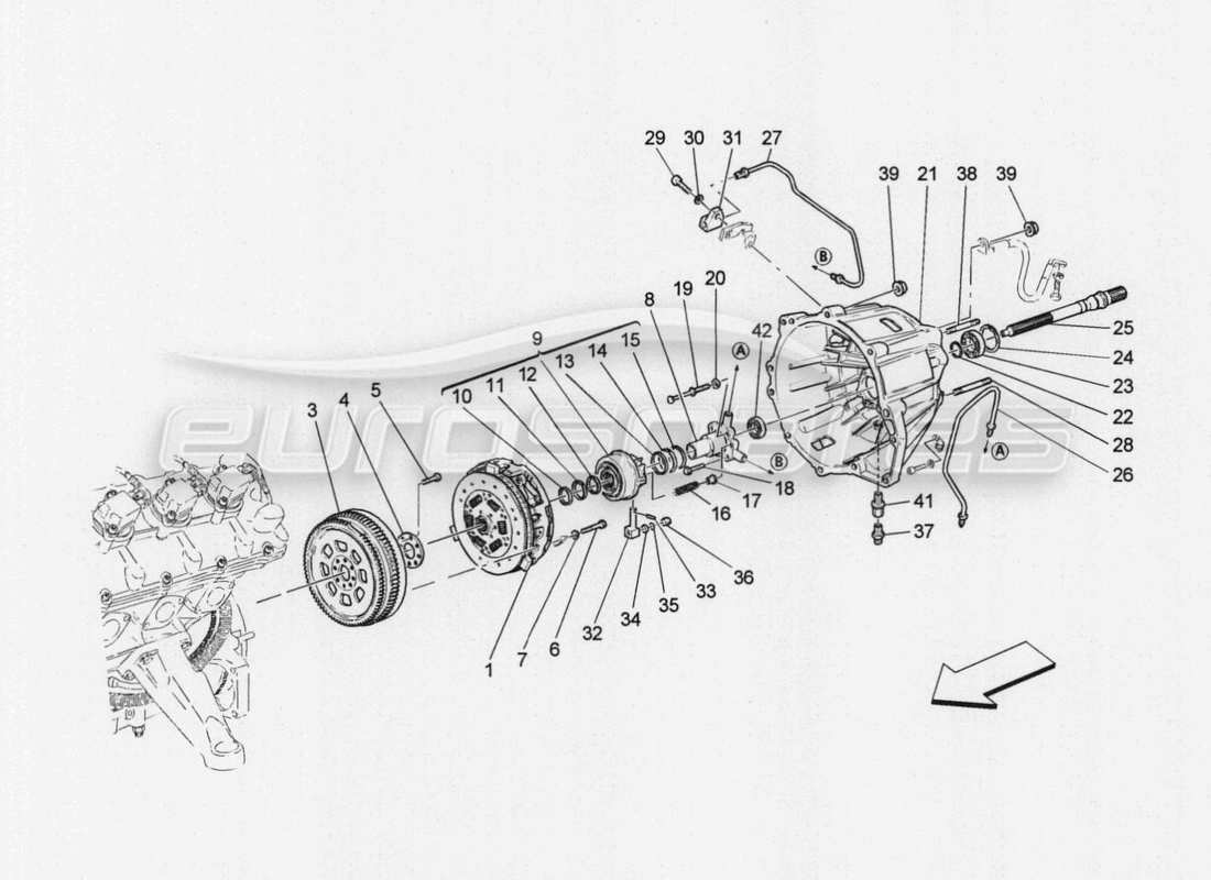 maserati granturismo special edition friction discs and housing for gearbox parts diagram