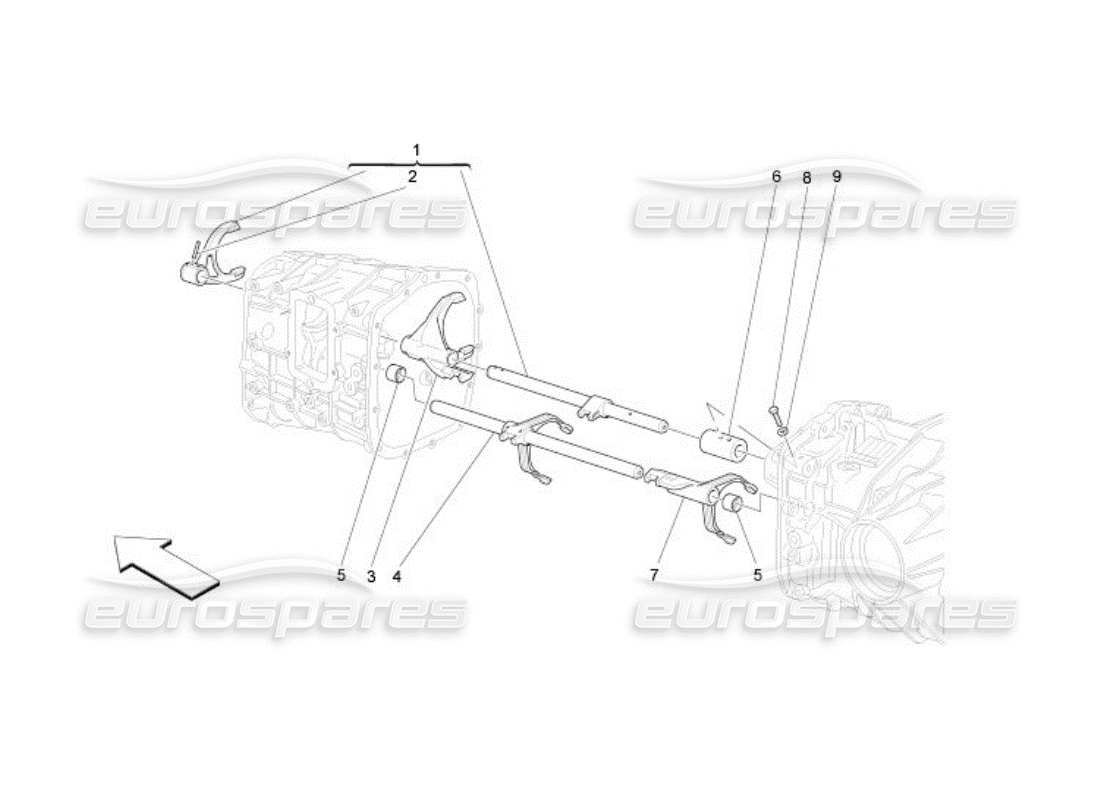 maserati qtp. (2005) 4.2 inner controls part diagram