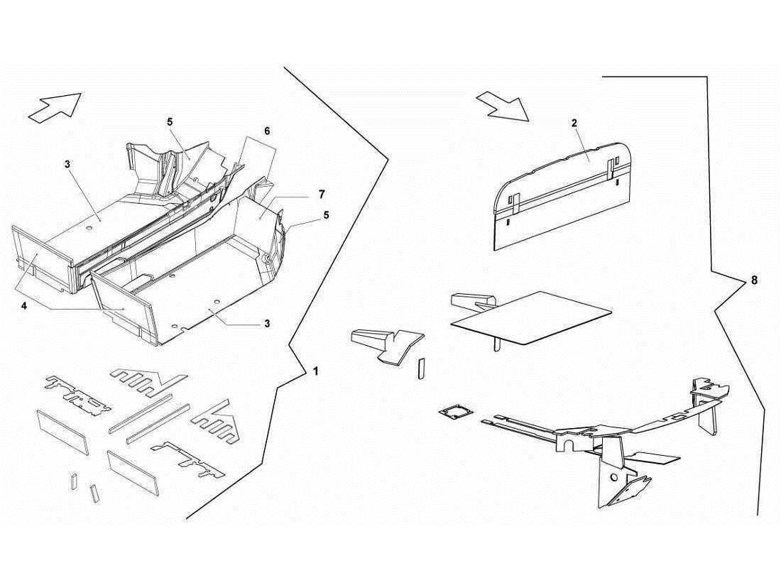 lamborghini gallardo lp570-4s perform insulations and soundproofing parts diagram