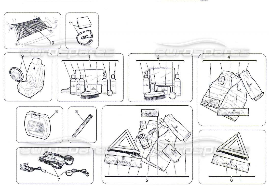 maserati qtp. (2010) 4.7 after market accessories part diagram