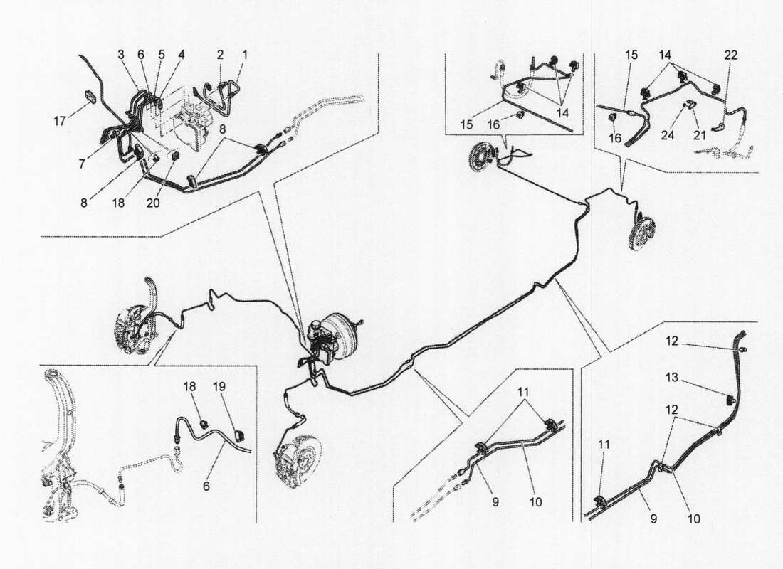 maserati qtp. v6 3.0 bt 410bhp 2wd 2017 lines part diagram