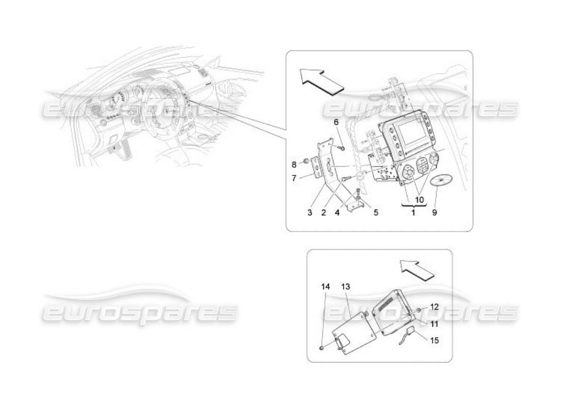 maserati qtp. (2005) 4.2 it system part diagram