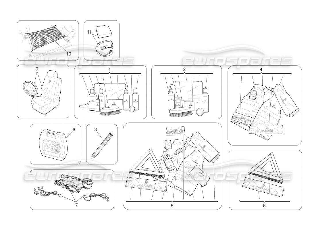 maserati qtp. (2010) 4.2 auto after market accessories part diagram