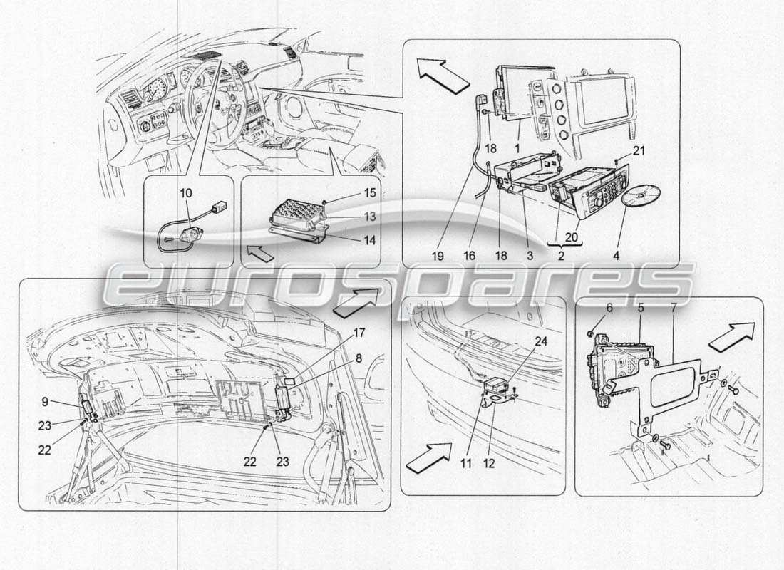 maserati grancabrio mc centenario it system part diagram