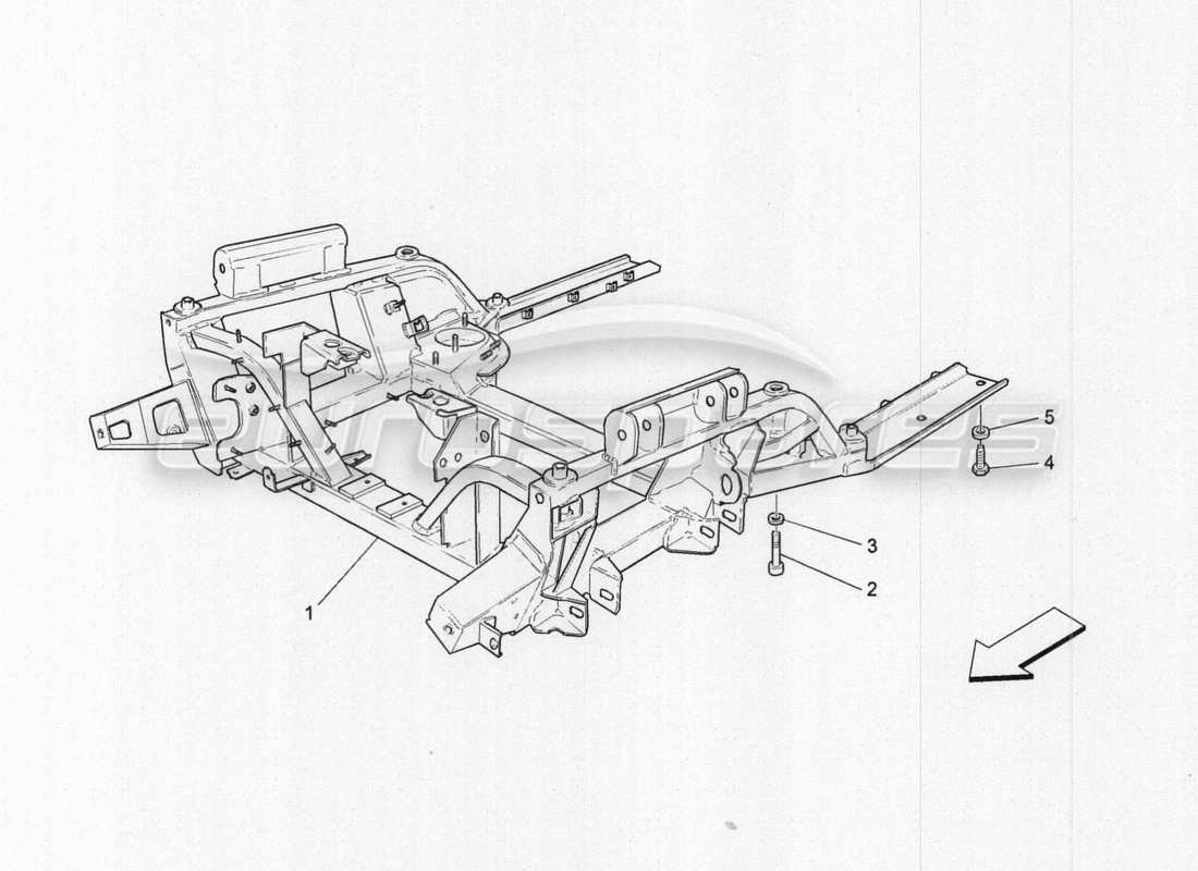 maserati granturismo special edition front underchassis parts diagram