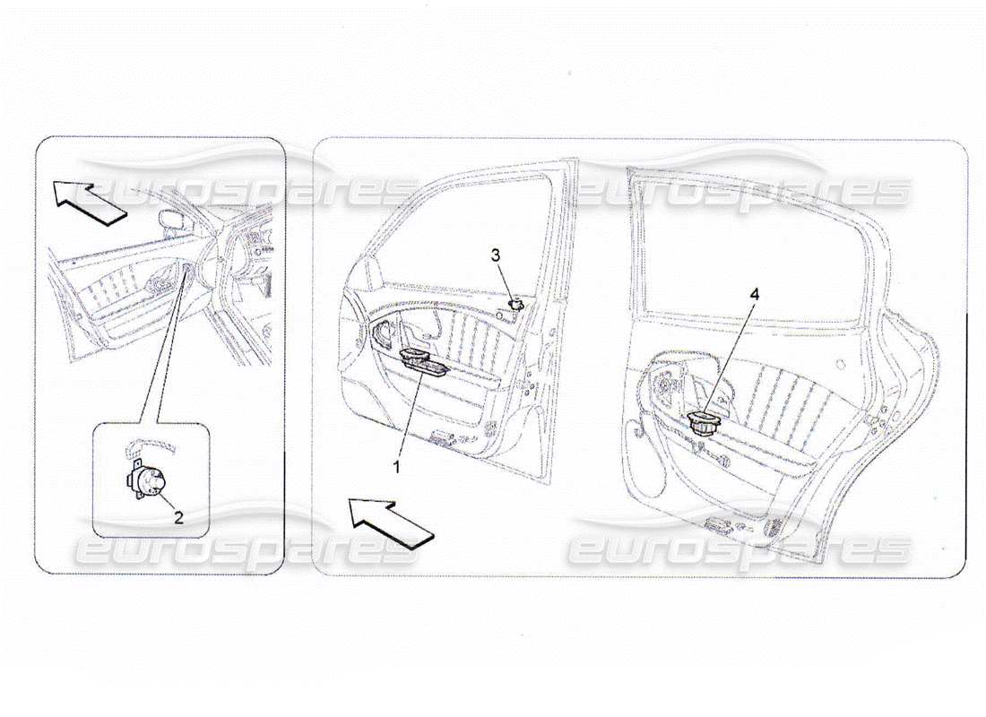 maserati qtp. (2010) 4.2 door devices parts diagram