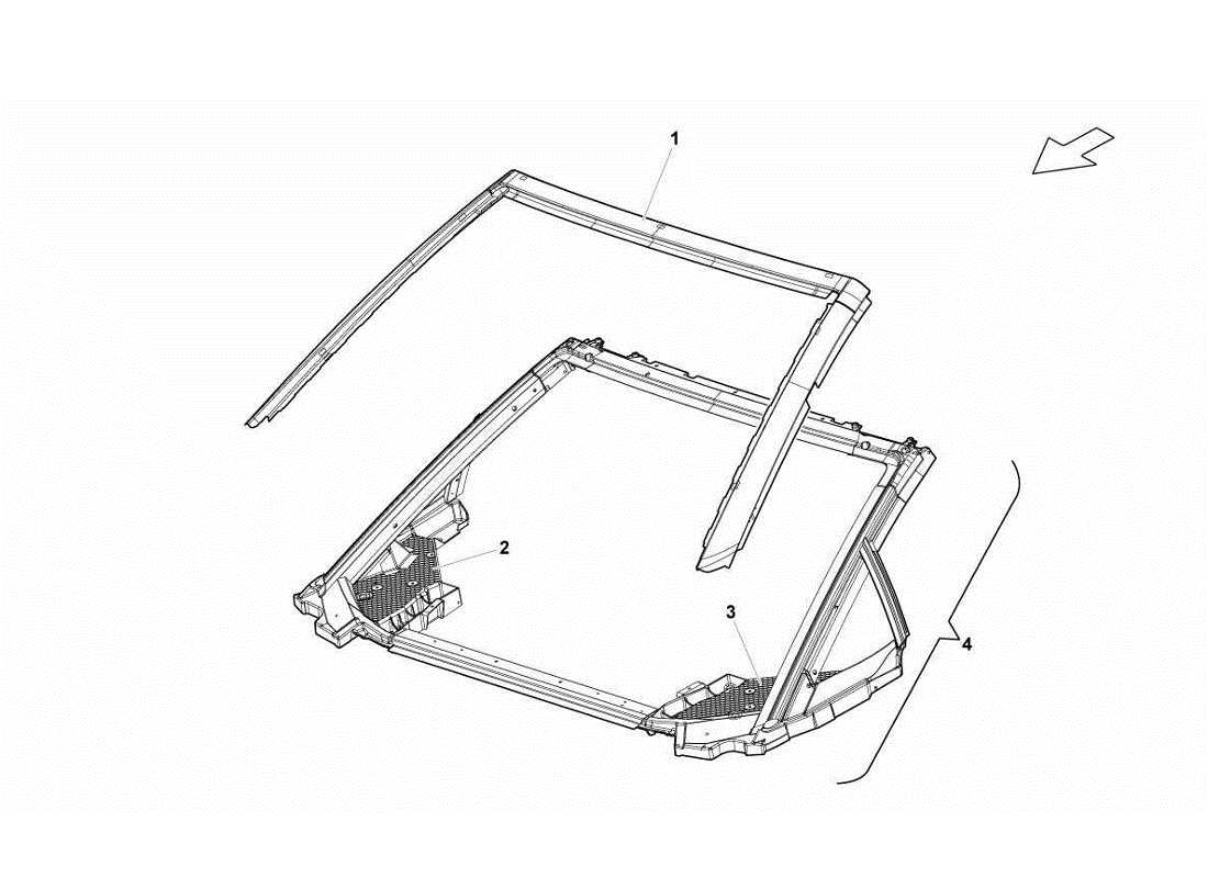 lamborghini gallardo lp570-4s perform roof panel parts diagram