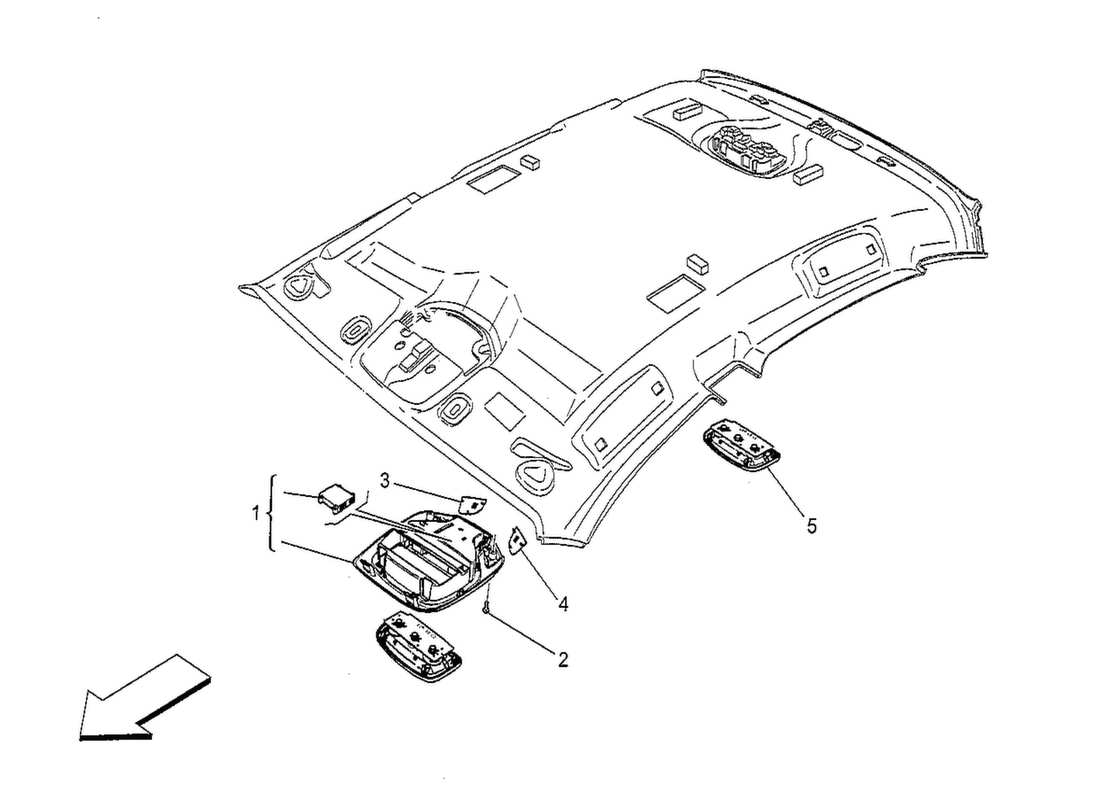 maserati qtp. v8 3.8 530bhp 2014 internal vehicle devices parts diagram