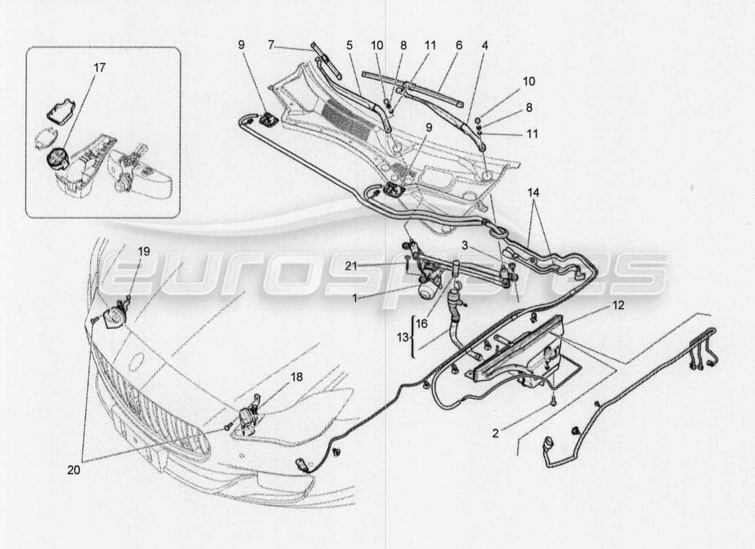 maserati qtp. v8 3.8 530bhp 2014 auto external vehicle devices parts diagram
