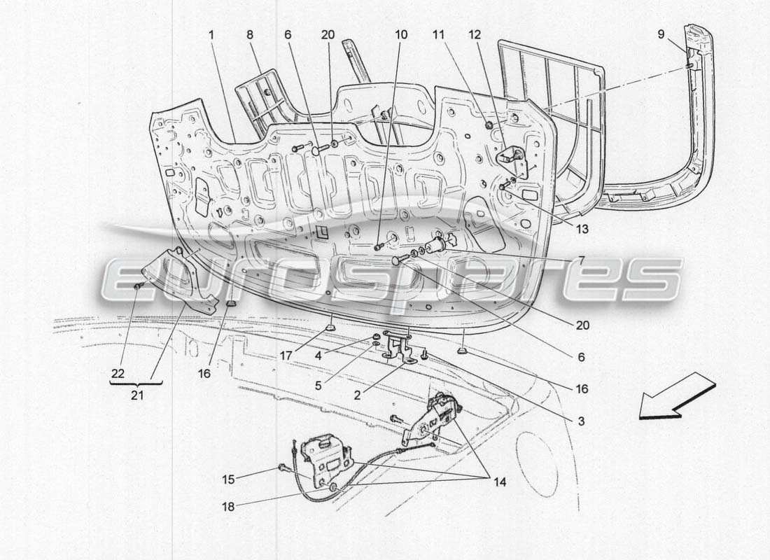 maserati grancabrio mc centenario electrical system: covers part diagram