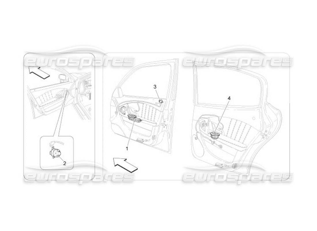 maserati qtp. (2005) 4.2 door devices part diagram