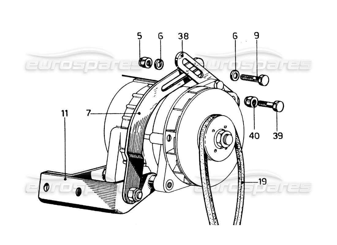 a part diagram from the ferrari 275 gtb/gts 2 cam parts catalogue