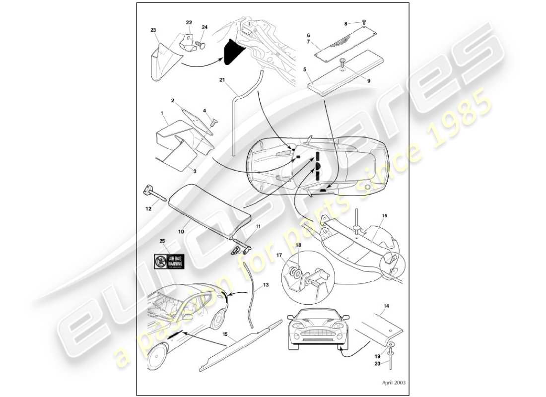 part diagram containing part number 1r12-834649-ab