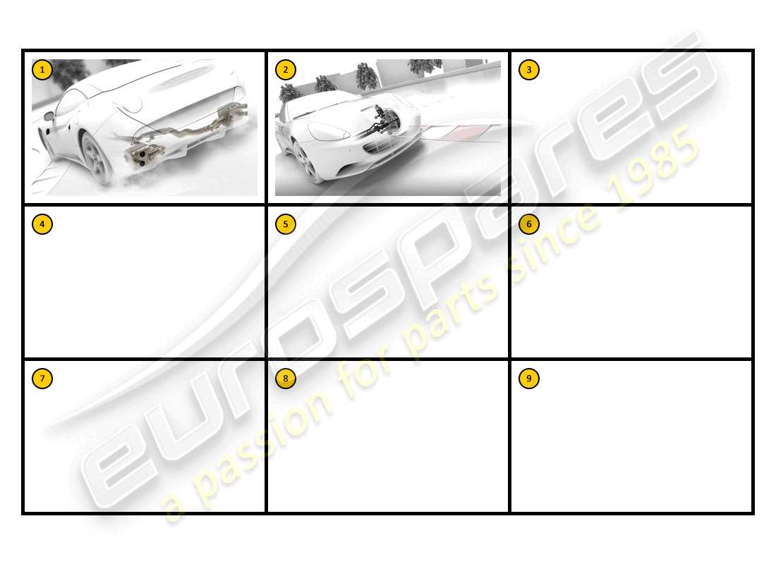 ferrari california (accessories) racing - performance parts diagram