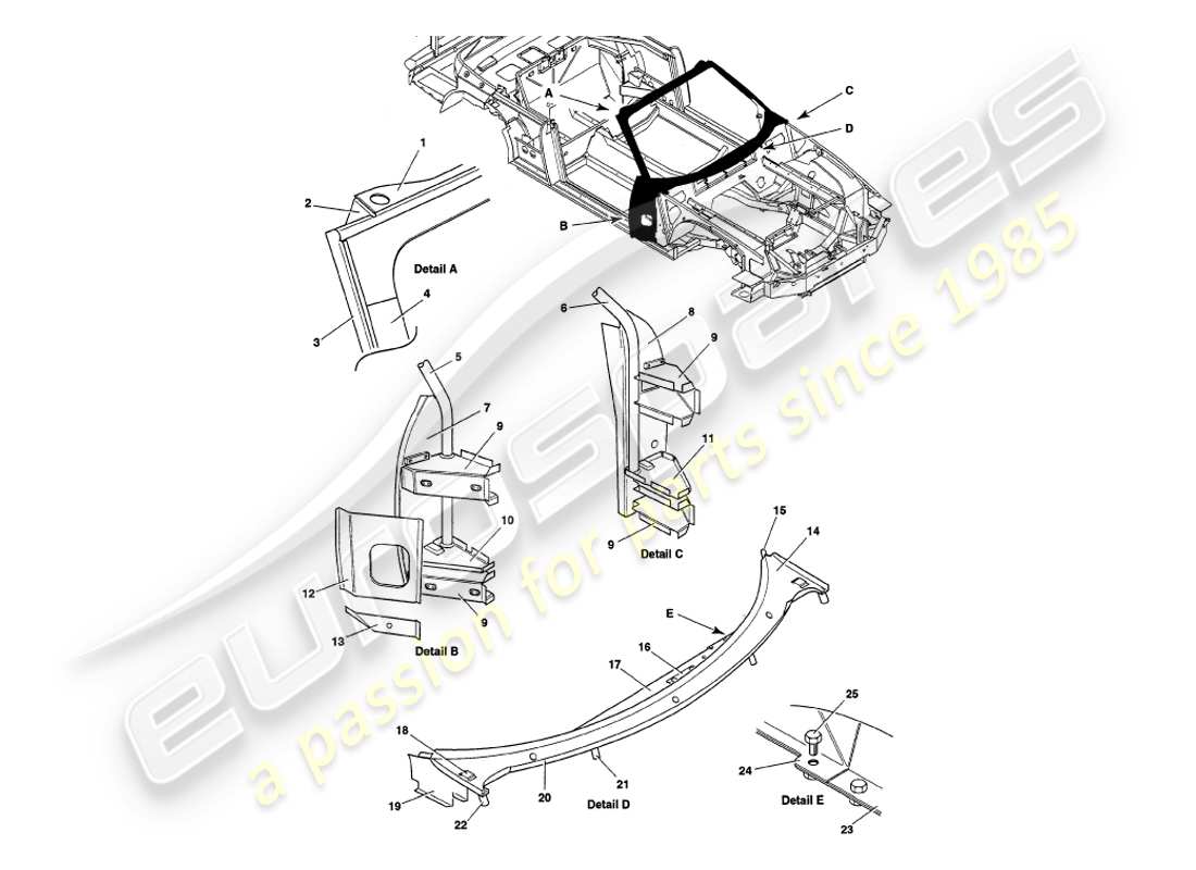 part diagram containing part number 61-60061