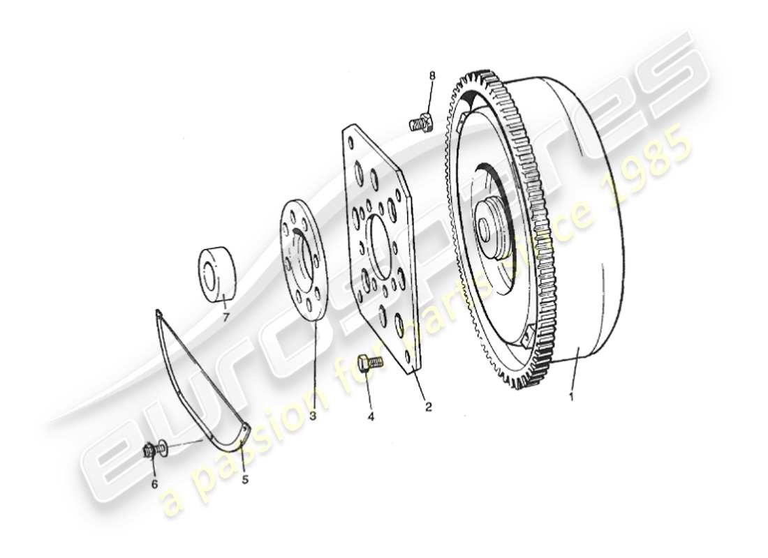 aston martin v8 virage (1999) troque convertor, to approx vin 60042 part diagram