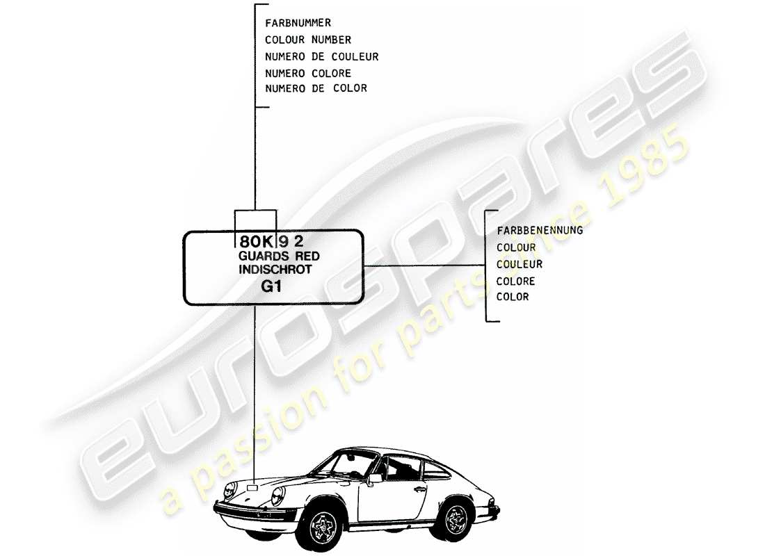 a part diagram from the porsche 911 (1983) parts catalogue