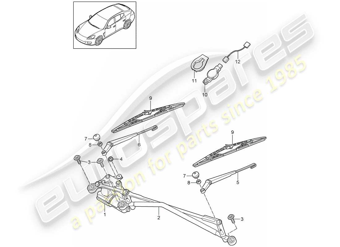 part diagram containing part number 7p0955559d