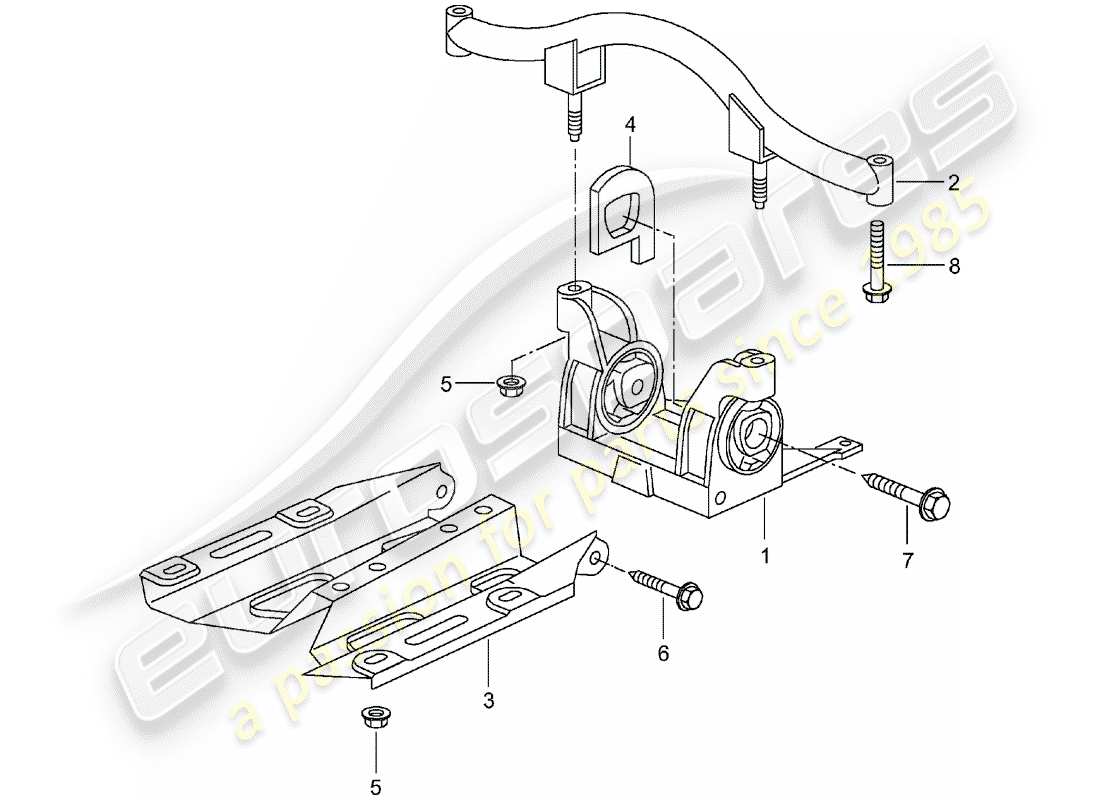 a part diagram from the porsche 996 t/gt2 (2005) parts catalogue