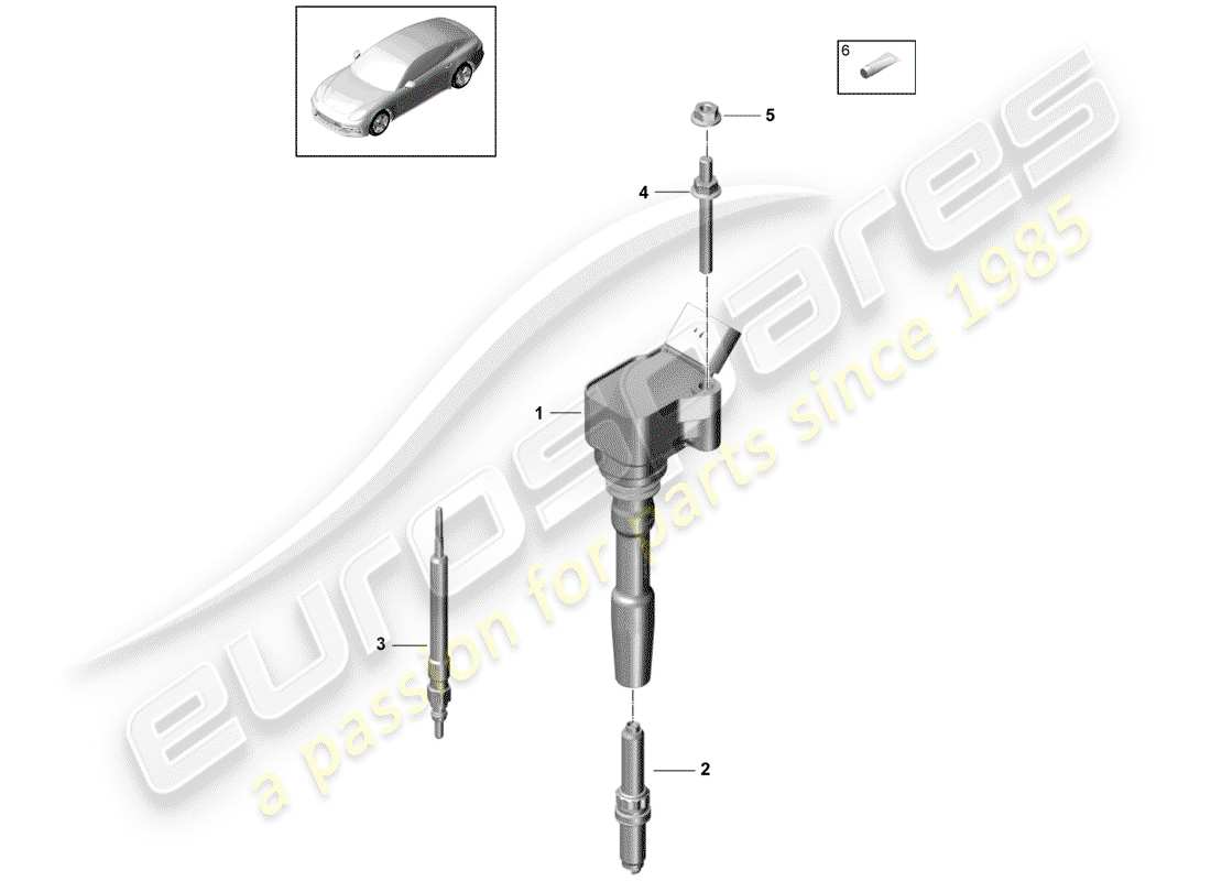 a part diagram from the porsche panamera 971 parts catalogue