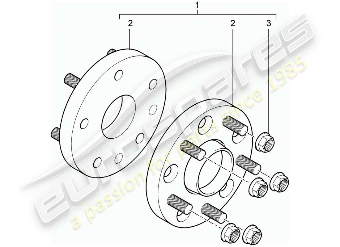 a part diagram from the porsche tequipment cayenne (2007) parts catalogue