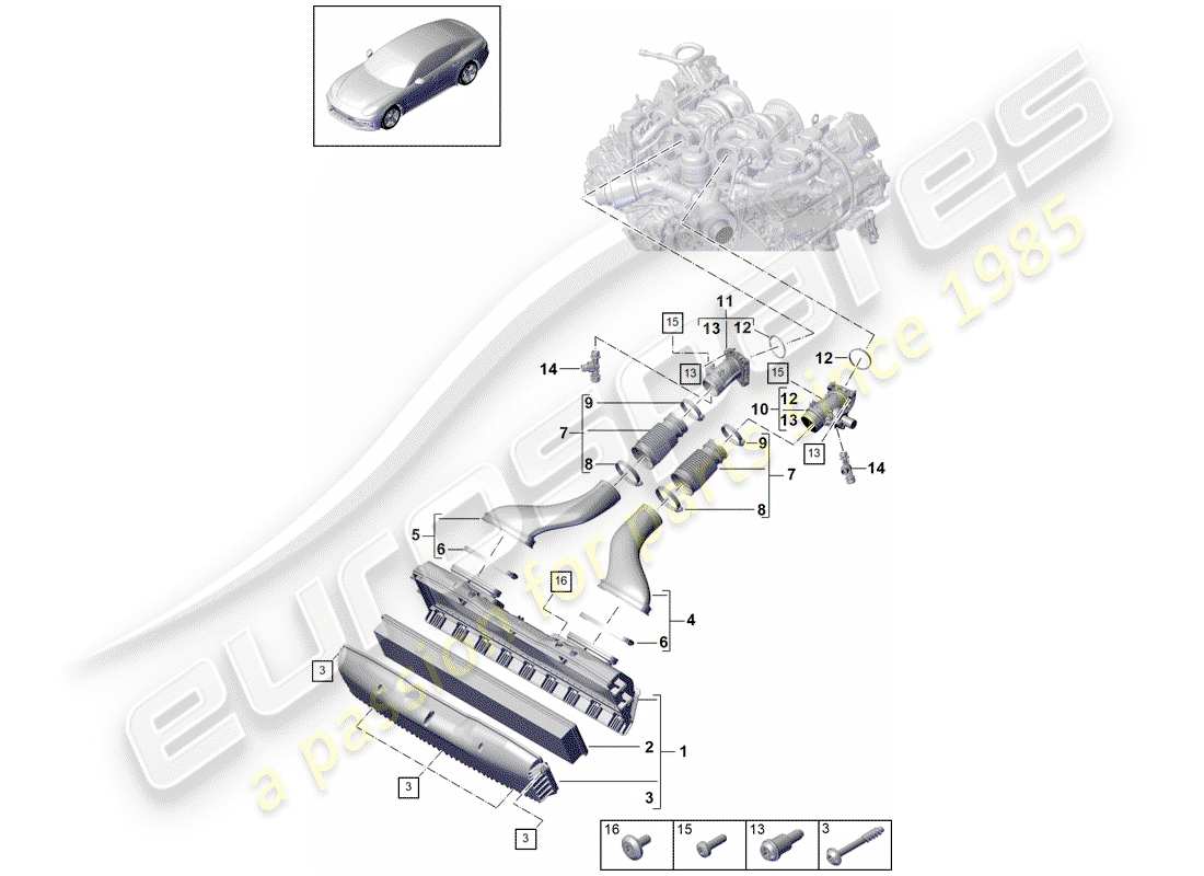 part diagram containing part number paf911405