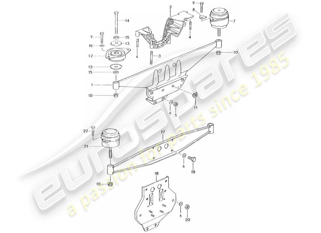 a part diagram from the porsche 993 parts catalogue