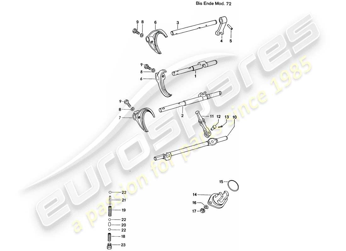 a part diagram from the porsche 914 parts catalogue