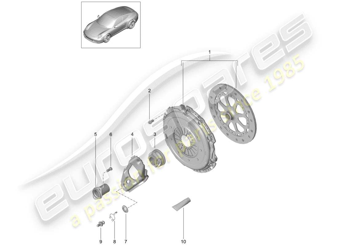 part diagram containing part number 99611674100