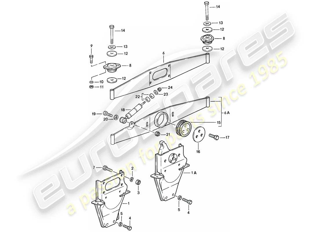 a part diagram from the porsche 911 (1988) parts catalogue