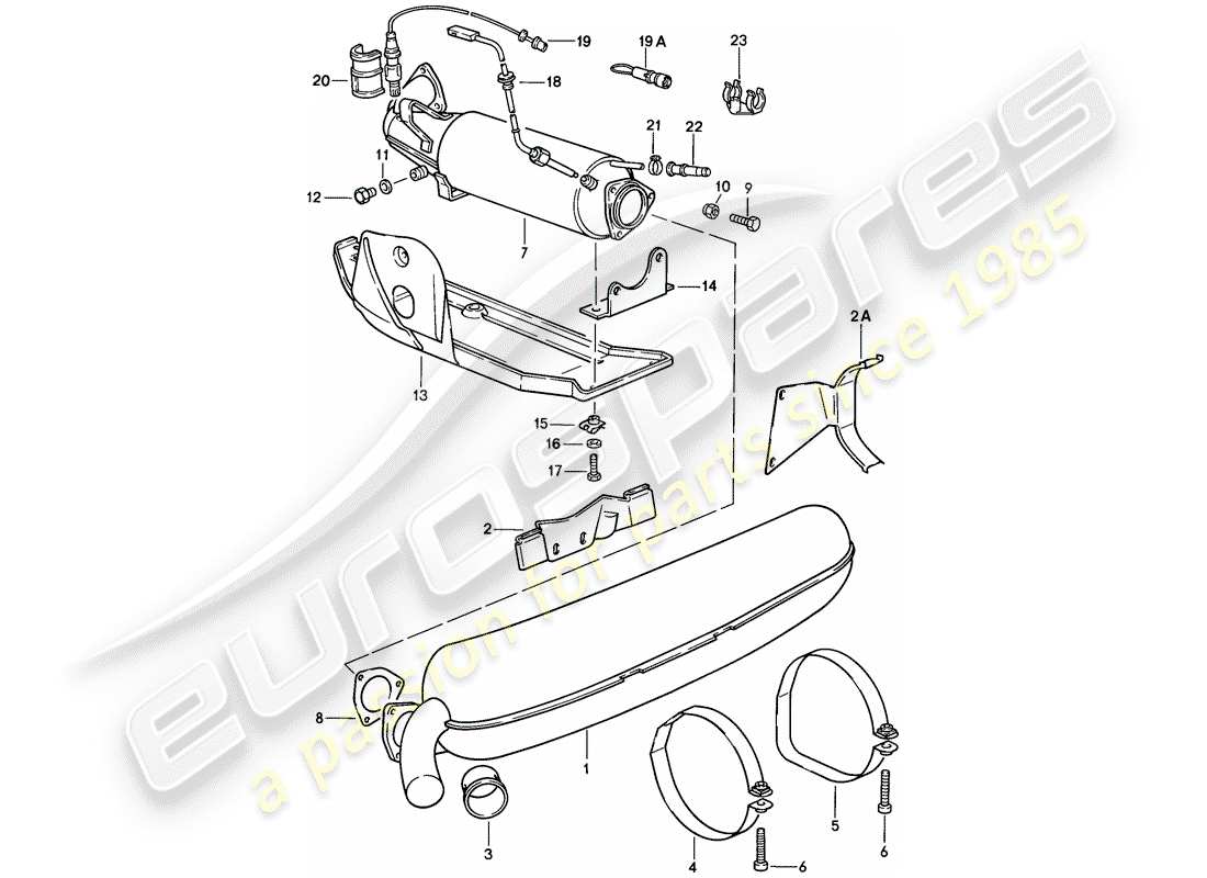 a part diagram from the porsche 911 parts catalogue