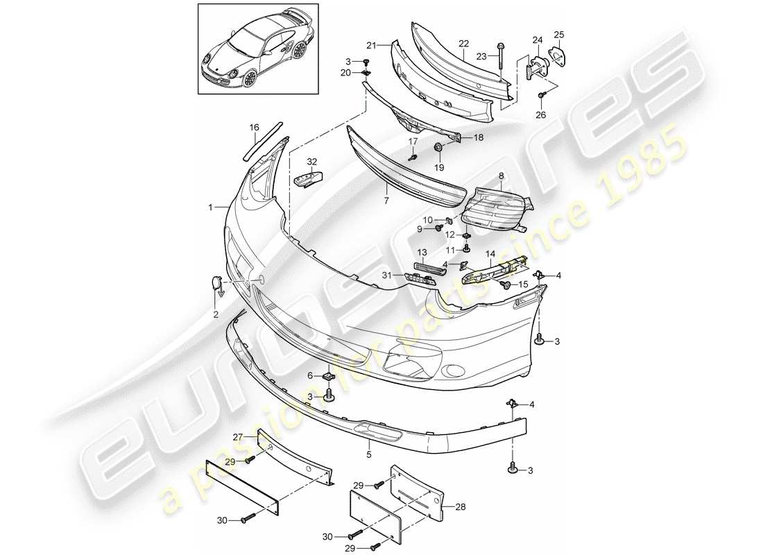 part diagram containing part number 99750556406