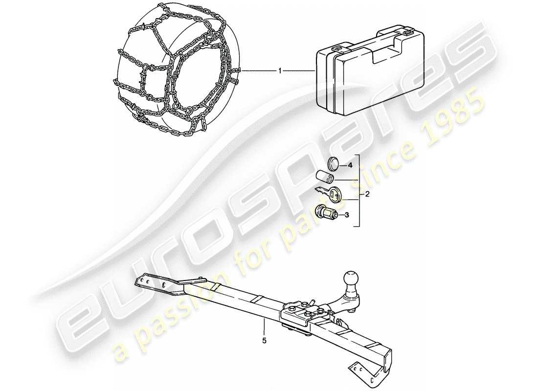 a part diagram from the porsche 911 parts catalogue