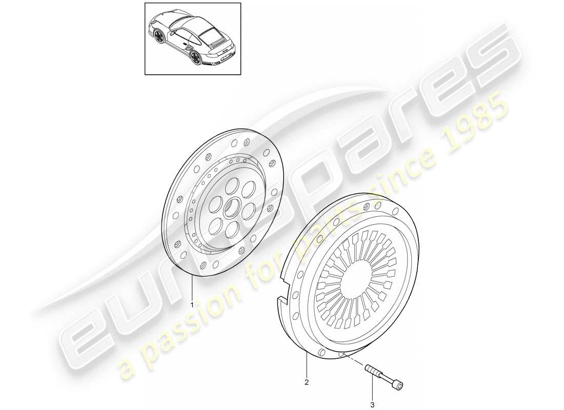 a part diagram from the porsche 997 parts catalogue