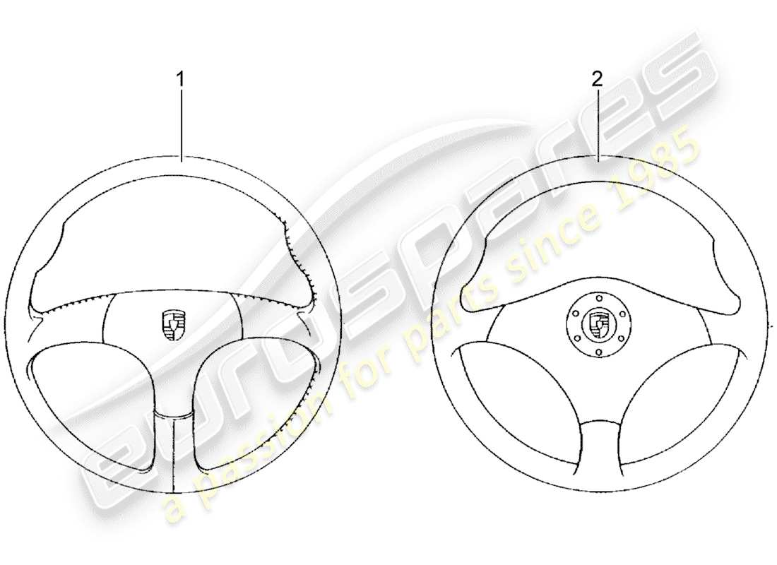 a part diagram from the porsche classic accessories (1995) parts catalogue