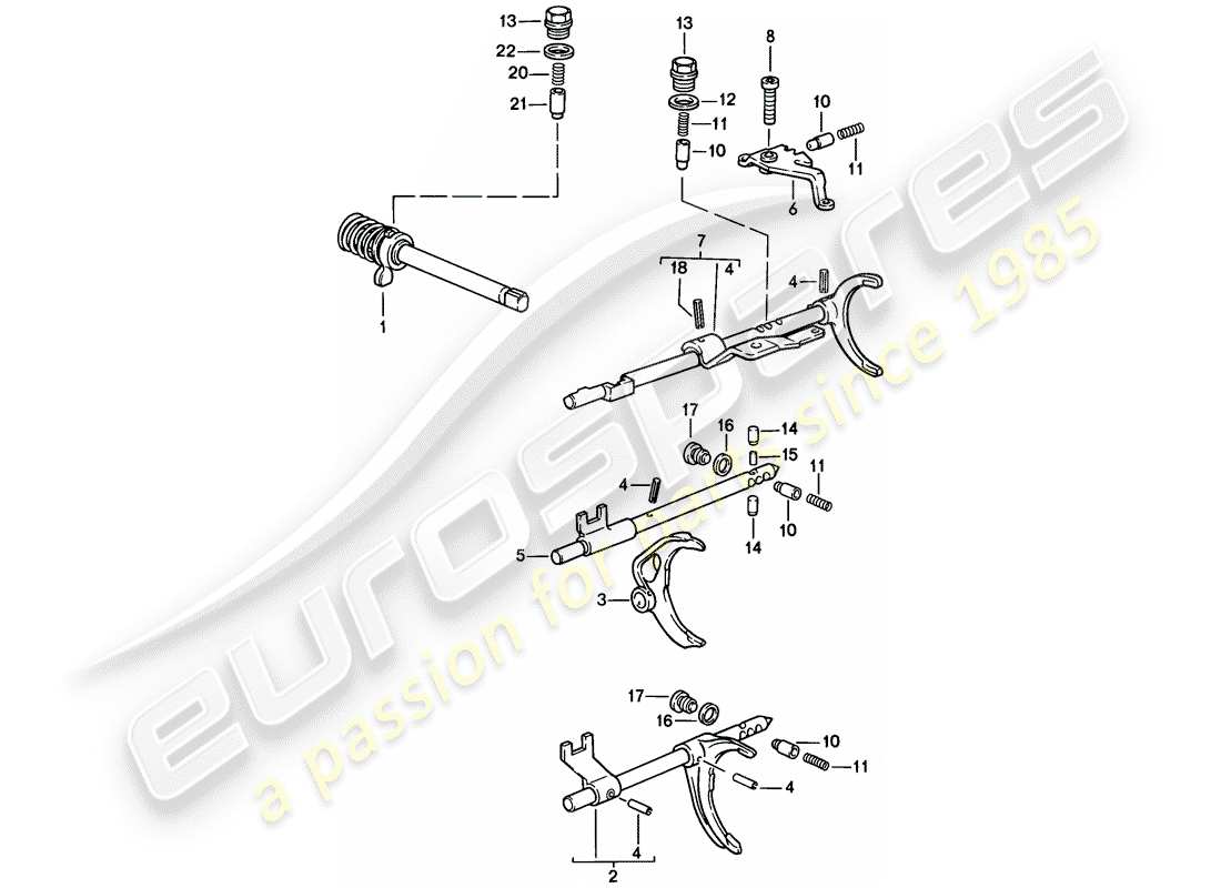 a part diagram from the porsche 944 (1984) parts catalogue