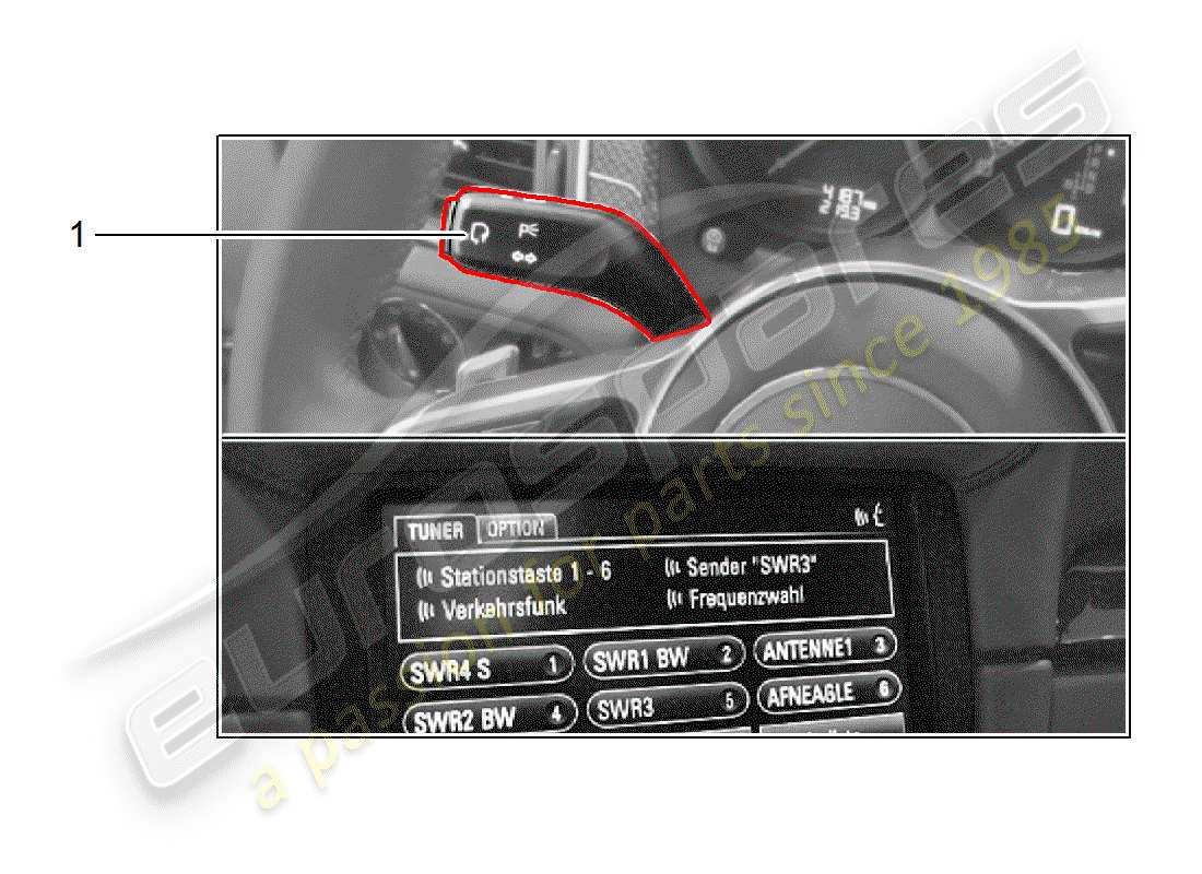 porsche tequipment macan (2019) language selection part diagram