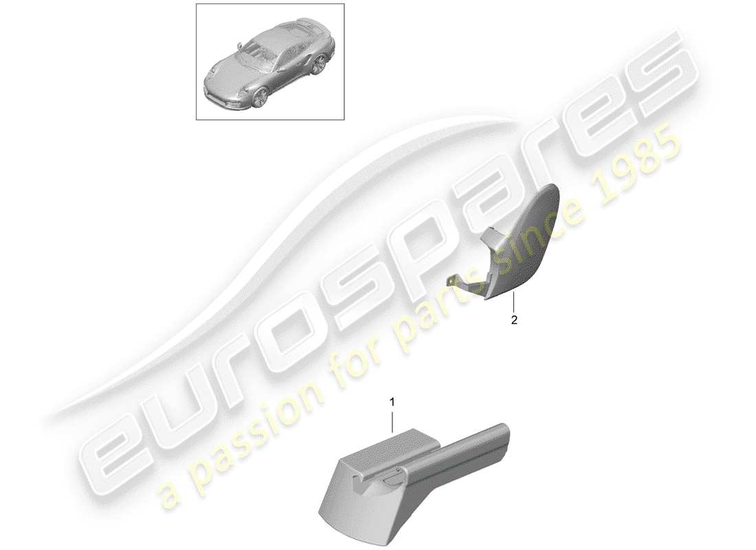 porsche 991 t/gt2rs sports seat plus part diagram