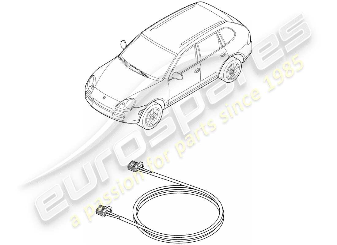 porsche cayenne (2010) light fibre optic part diagram