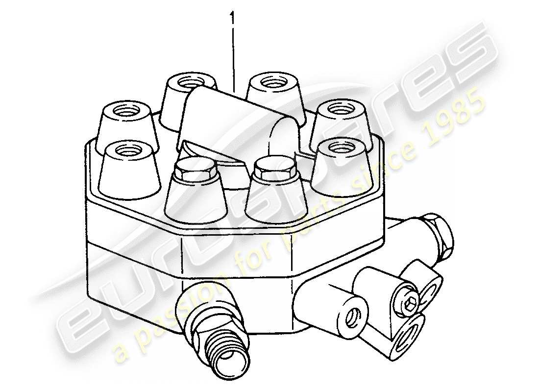 porsche replacement catalogue (1978) fuel distributor part diagram