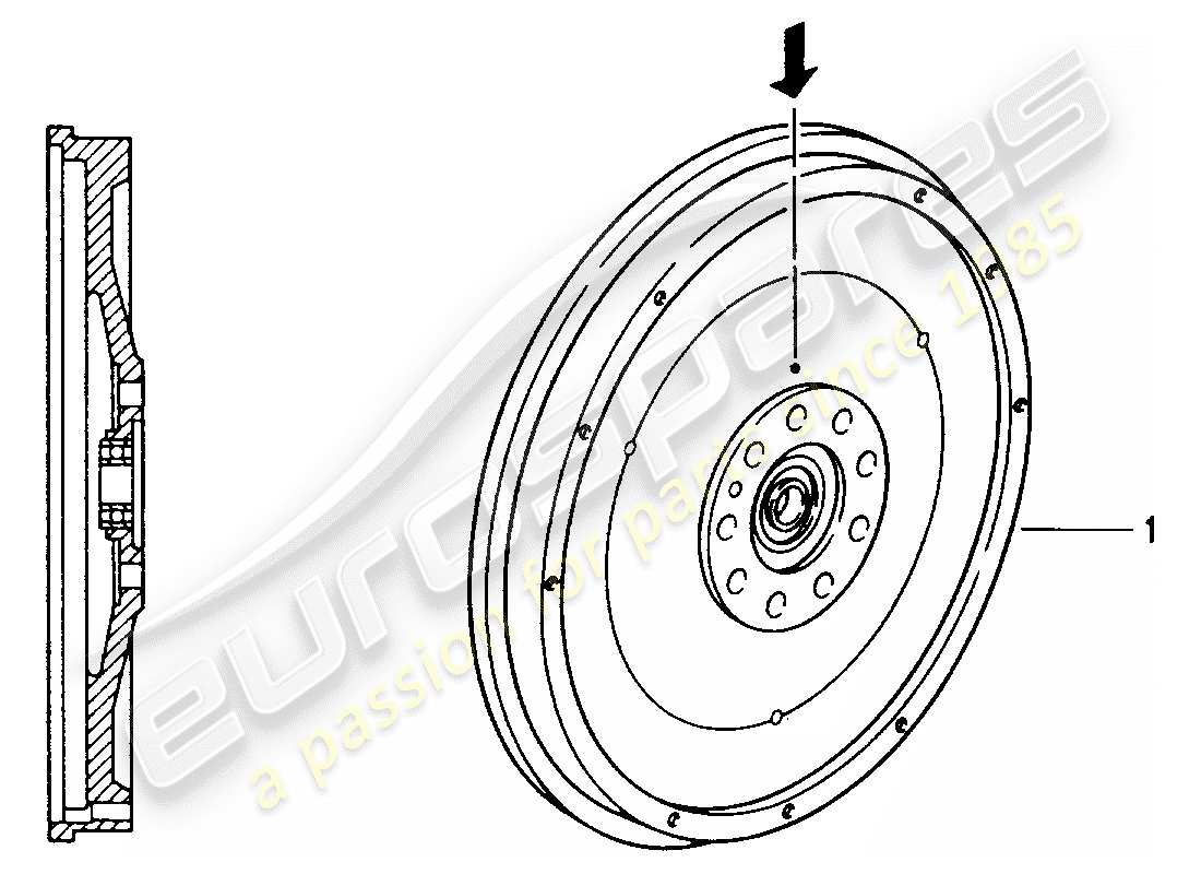 porsche replacement catalogue (2008) flywheel part diagram