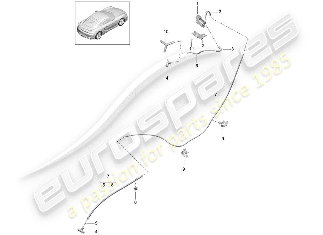 porsche 2016 exhaust system part diagram