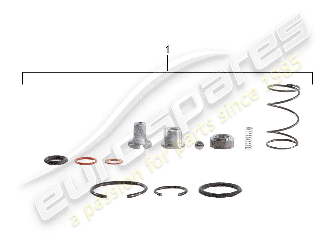 porsche 911 (1973) repair kit - for - tensioner - chain parts diagram