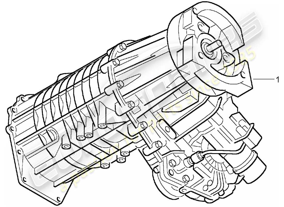 porsche replacement catalogue (1972) transfer box part diagram