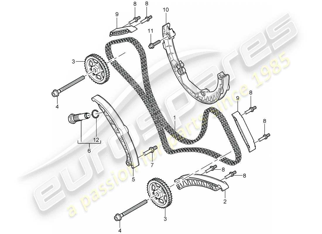 porsche cayenne (2003) engine control part diagram