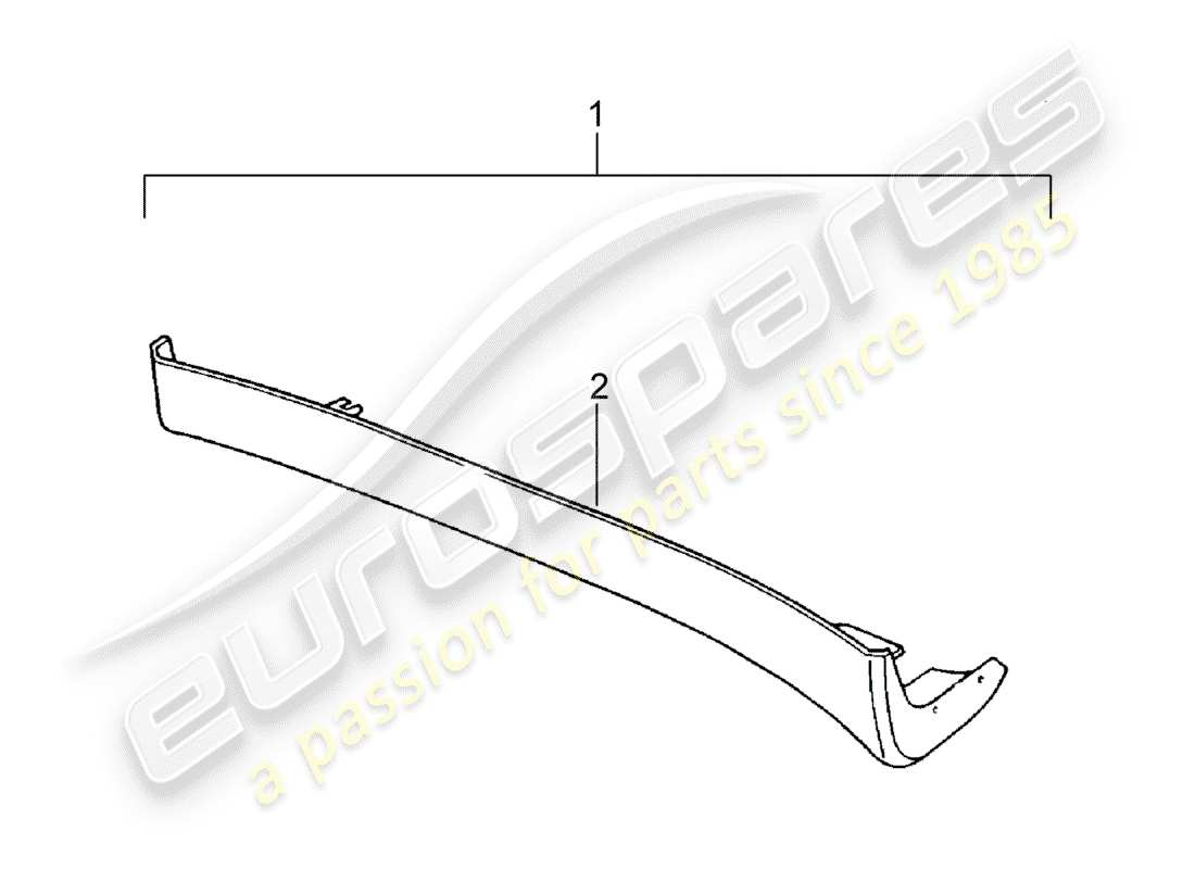 porsche tequipment catalogue (2003) side member trim part diagram