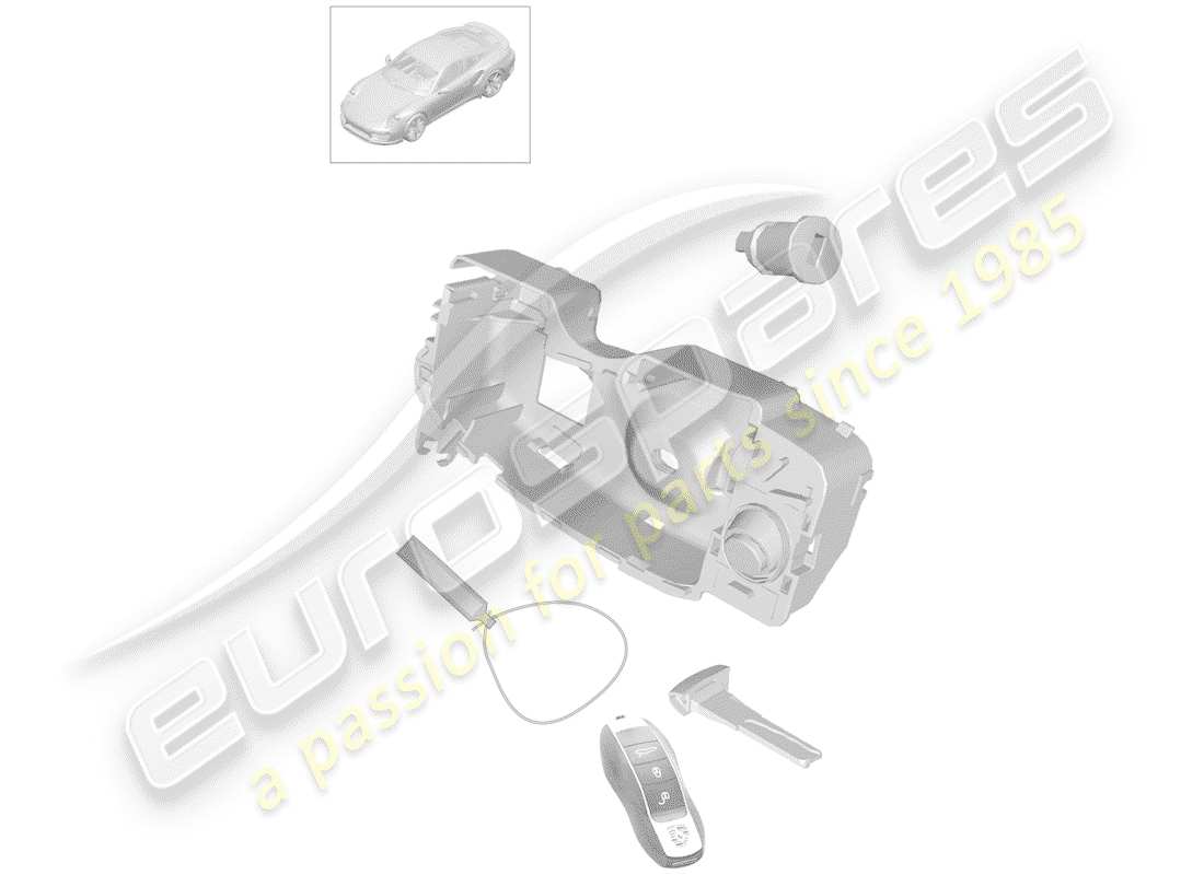 porsche 991 turbo (2019) repair kit part diagram