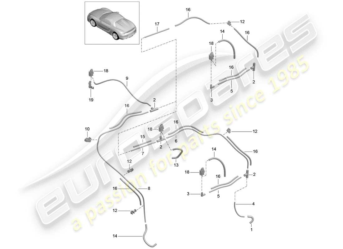 porsche 2016 vacuum system parts diagram