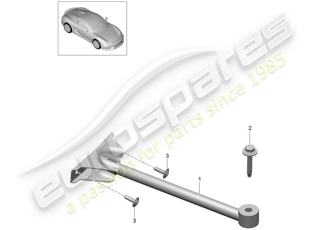 porsche 2016 dome strut parts diagram